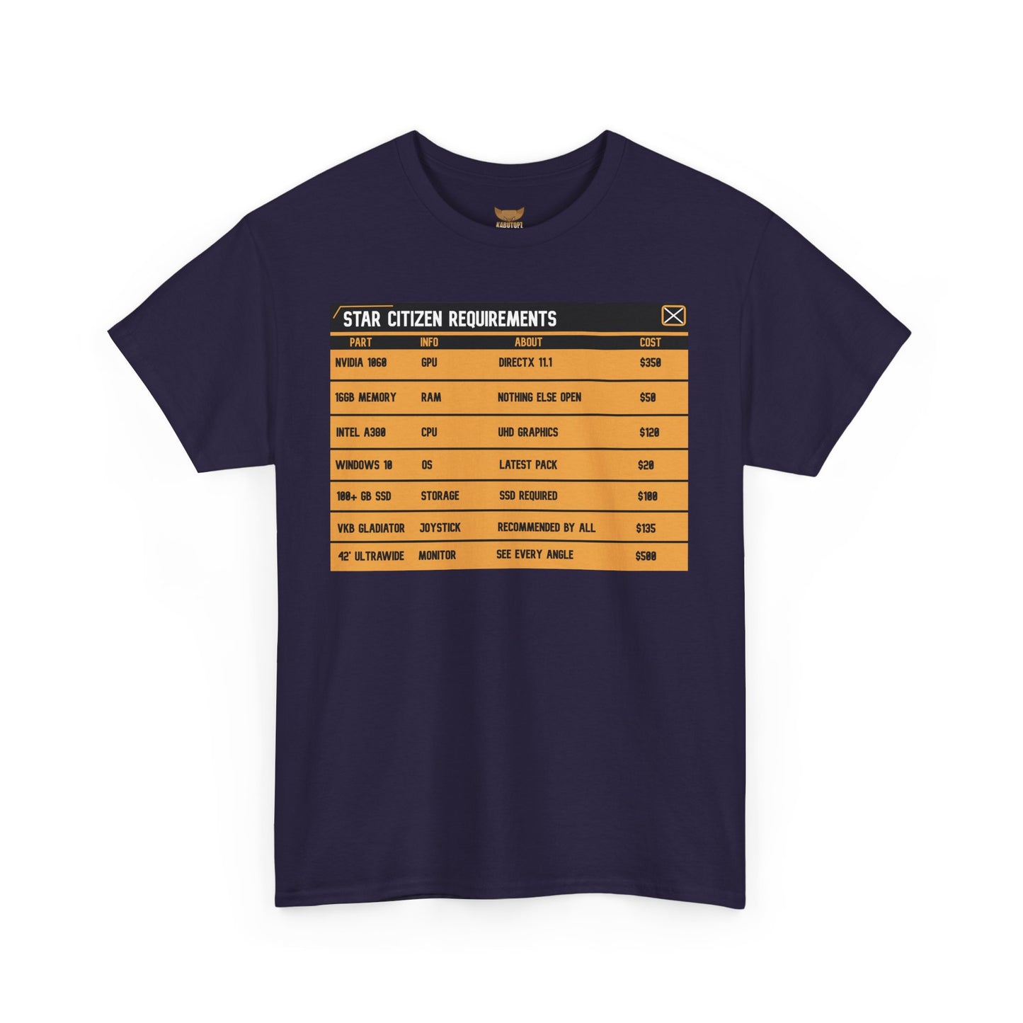 Unisex Heavy Cotton Tee | ASOP TERMINAL MINIMUM SYSTEM REQUIREMENTS + Jokes