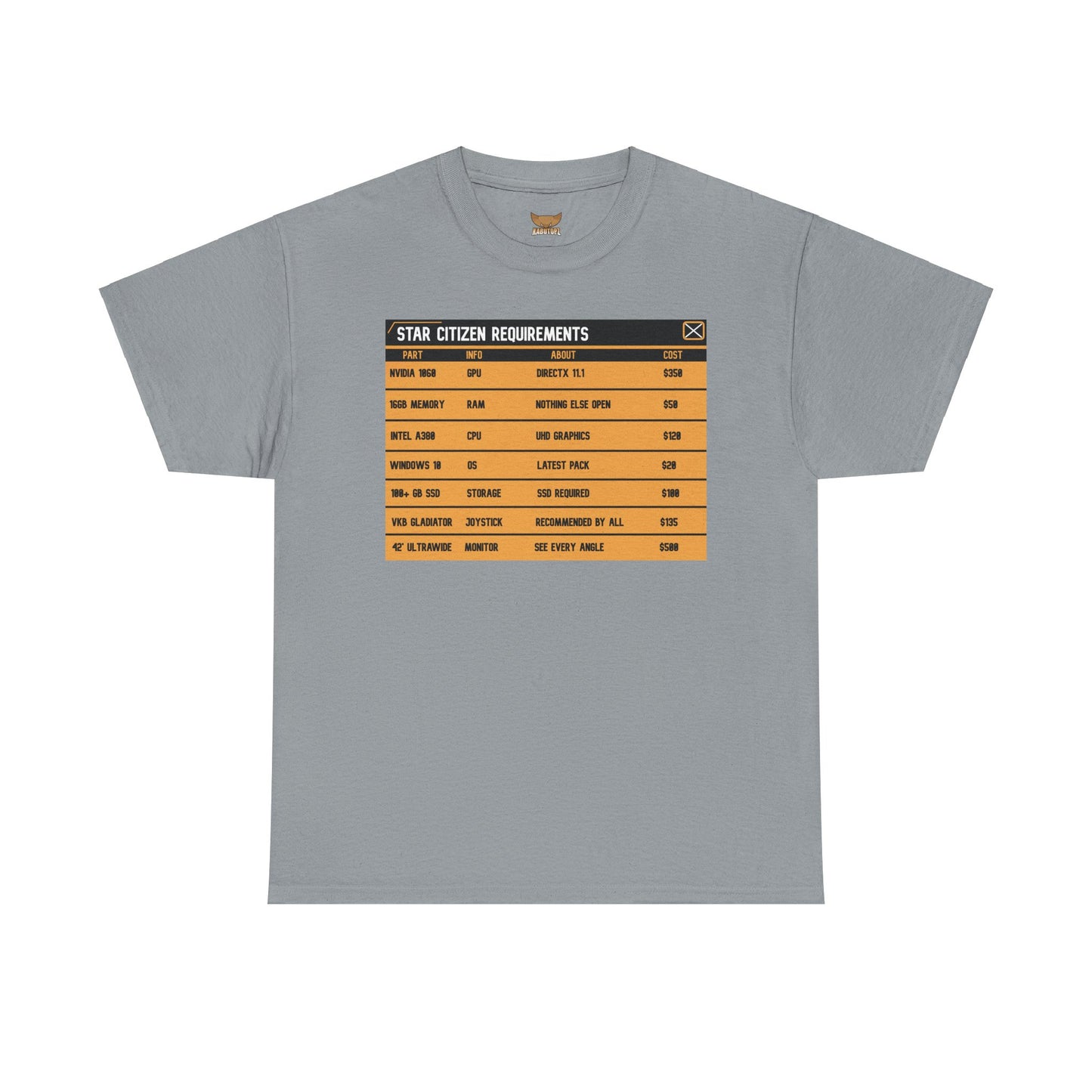 Unisex Heavy Cotton Tee | ASOP TERMINAL MINIMUM SYSTEM REQUIREMENTS + Jokes