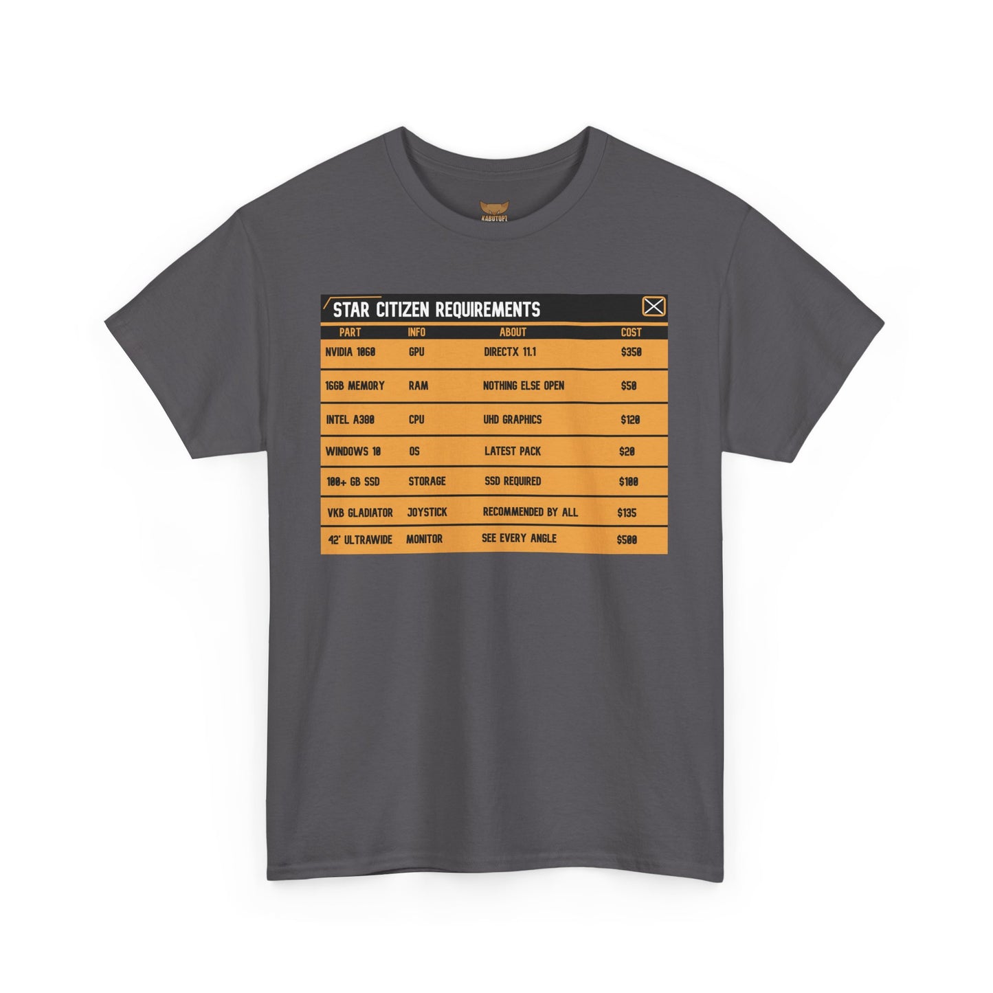 Unisex Heavy Cotton Tee | ASOP TERMINAL MINIMUM SYSTEM REQUIREMENTS + Jokes