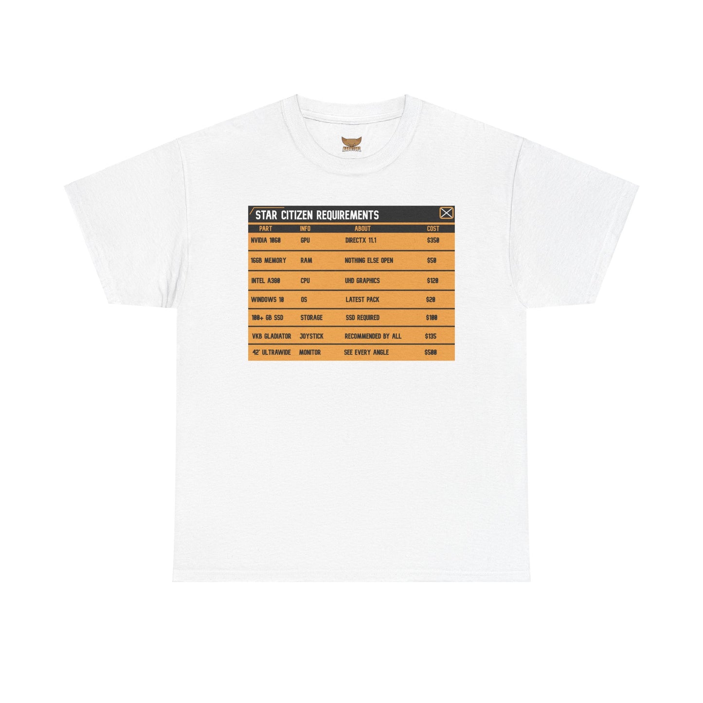 Unisex Heavy Cotton Tee | ASOP TERMINAL MINIMUM SYSTEM REQUIREMENTS + Jokes