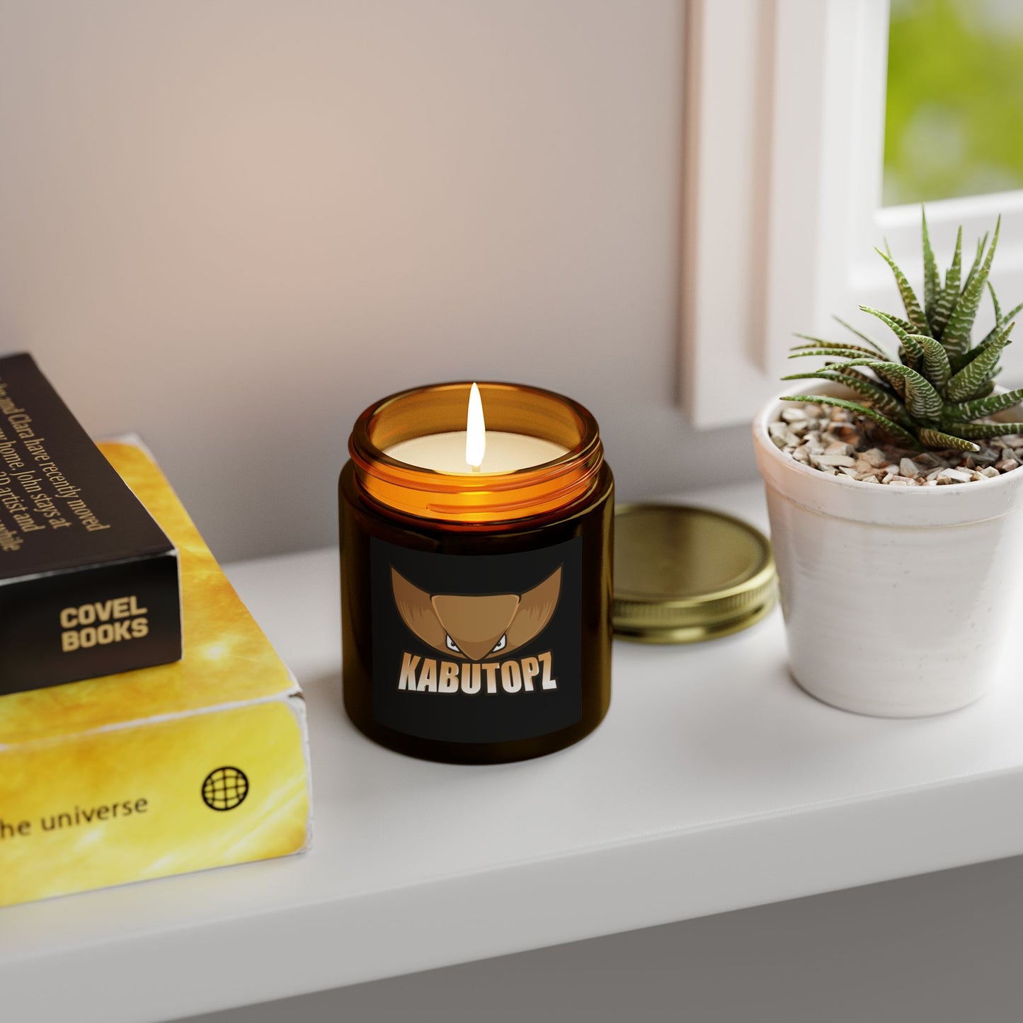 Scented Candles, Coconut Apricot Wax (4oz, 9oz) KABUTOPZ SCENT LMAOOO