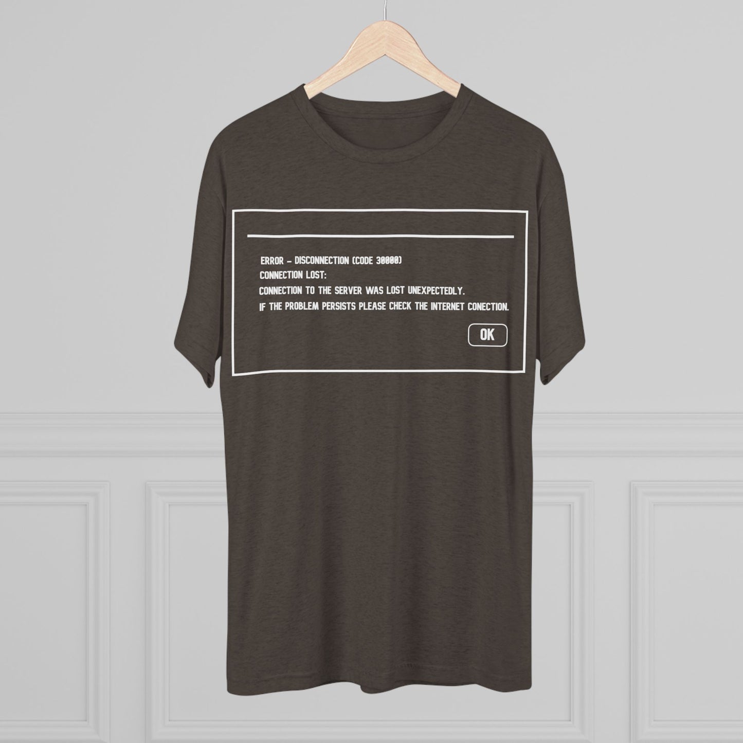 Unisex Tri-Blend Crew Tee ERROR 30K Message