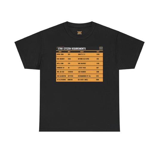 Unisex Heavy Cotton Tee | ASOP TERMINAL MINIMUM SYSTEM REQUIREMENTS + Jokes