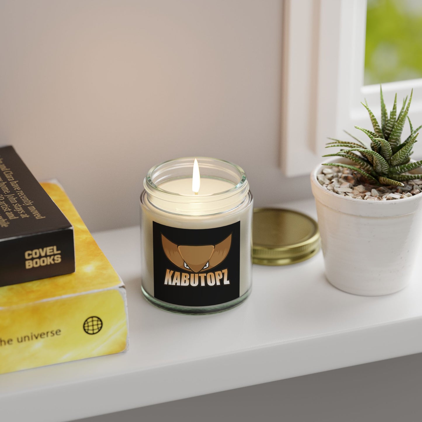 Scented Candles, Coconut Apricot Wax (4oz, 9oz) KABUTOPZ SCENT LMAOOO