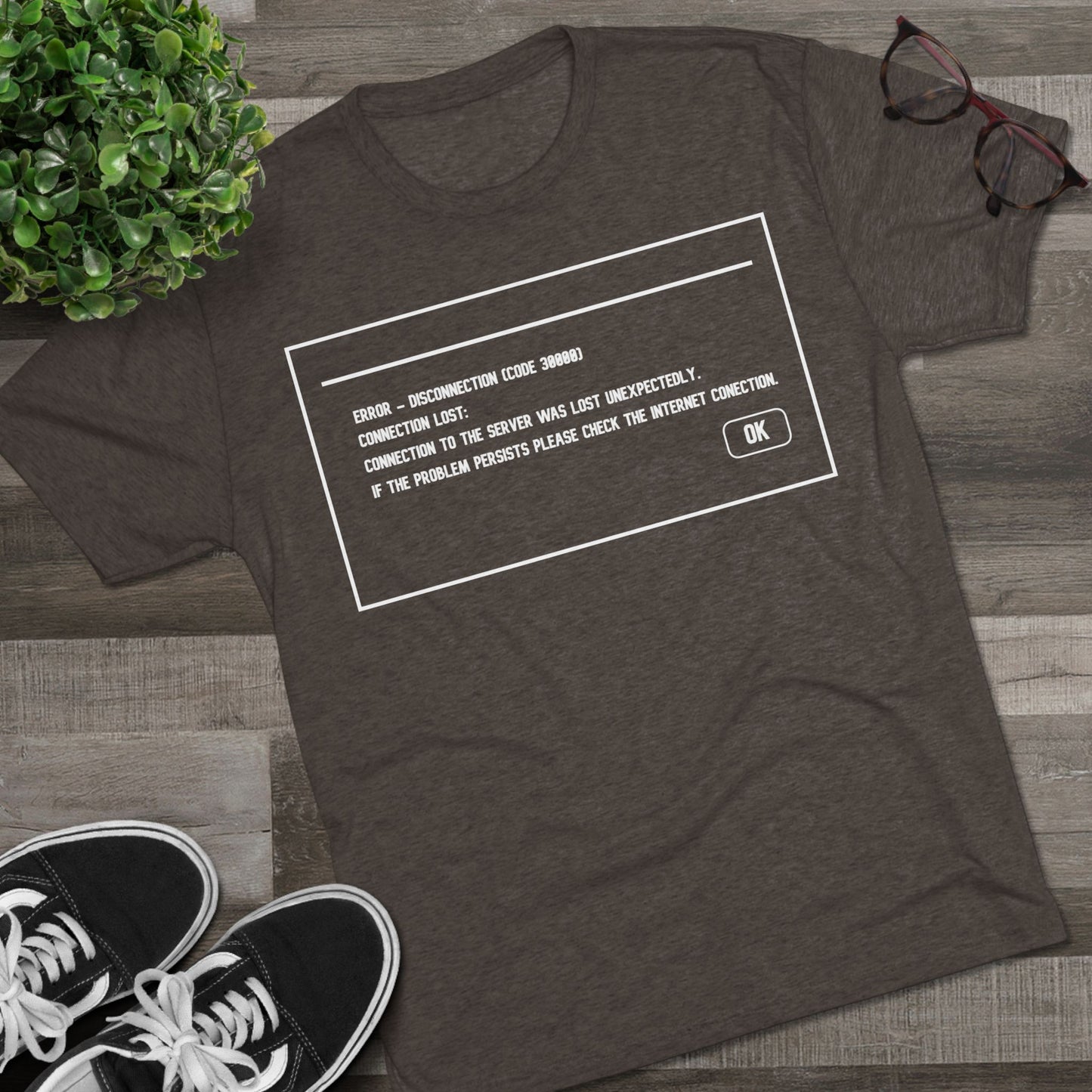 Unisex Tri-Blend Crew Tee ERROR 30K Message