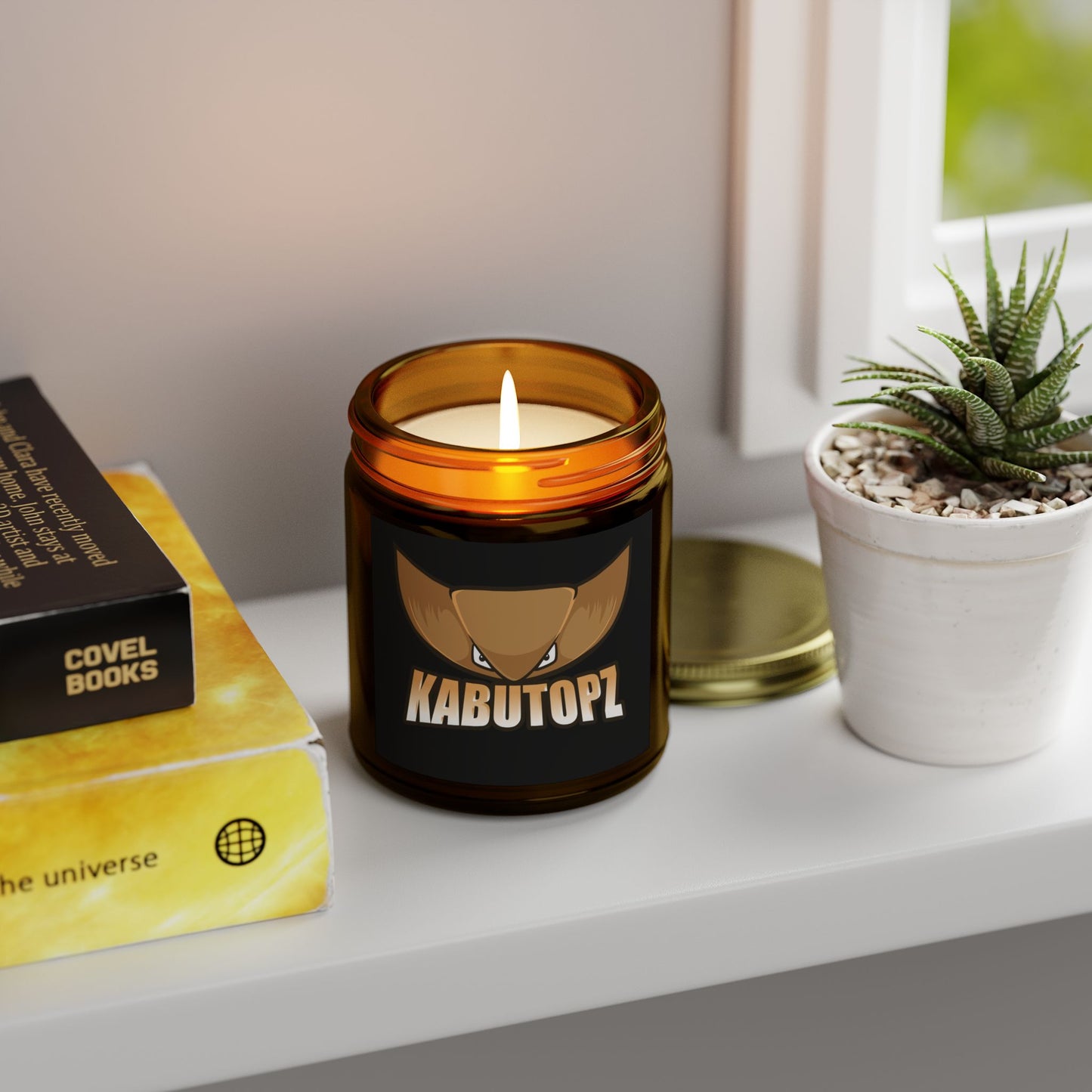 Scented Candles, Coconut Apricot Wax (4oz, 9oz) KABUTOPZ SCENT LMAOOO